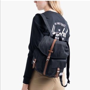 Herschel Dawson backpack small black/brown leather